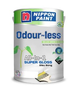Sơn nội thất cao cấp Nippon Odour-less all-in-one siêu bóng (không mùi)