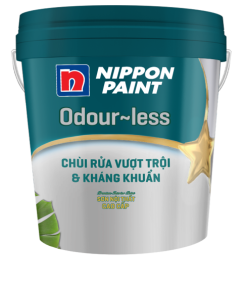sơn nội thất cao cấp nippon odour-less chùi rửa vượt trội và kháng khuẩn lon 5L