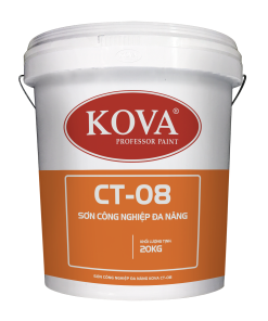 Sơn công nghiệp đa năng KOVA CT-08 (nhám) xanh, đỏ, trắng