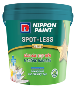 sơn nội thất nippon spot-less plus sắc màu bền đẹp và chống bám bẩn lon 5L