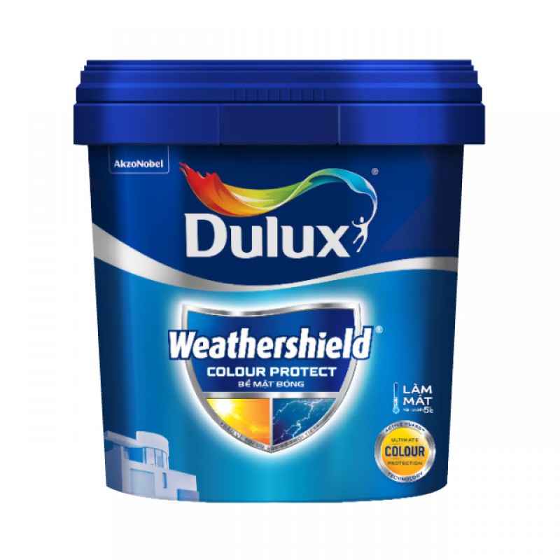 Sơn nước ngoại thất Dulux Weathershield Colour Protech bề mặt mờ ...