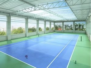 Chiều dài sân cầu lông