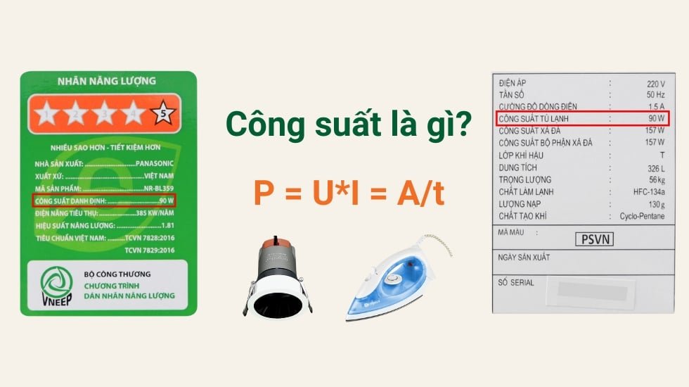 Công thức tính công suất