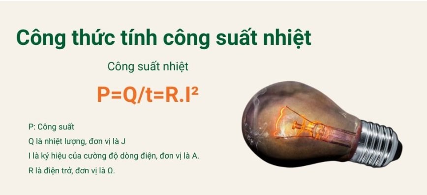 Công thức tính công suất